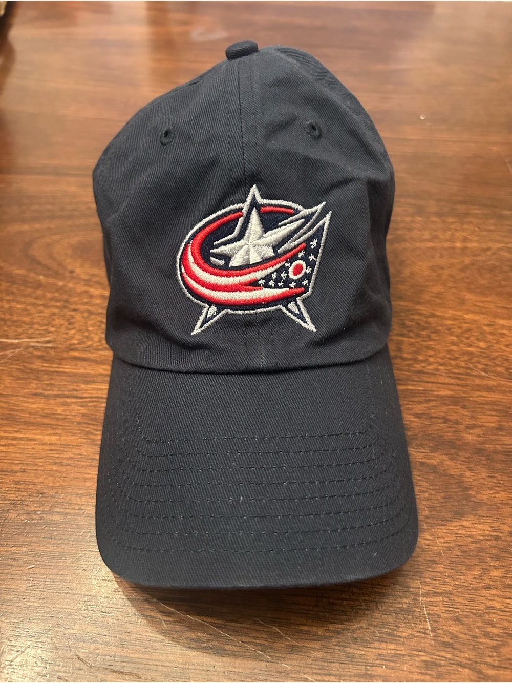 Columbus Blue Jackets Navy Logo Baseball Cap